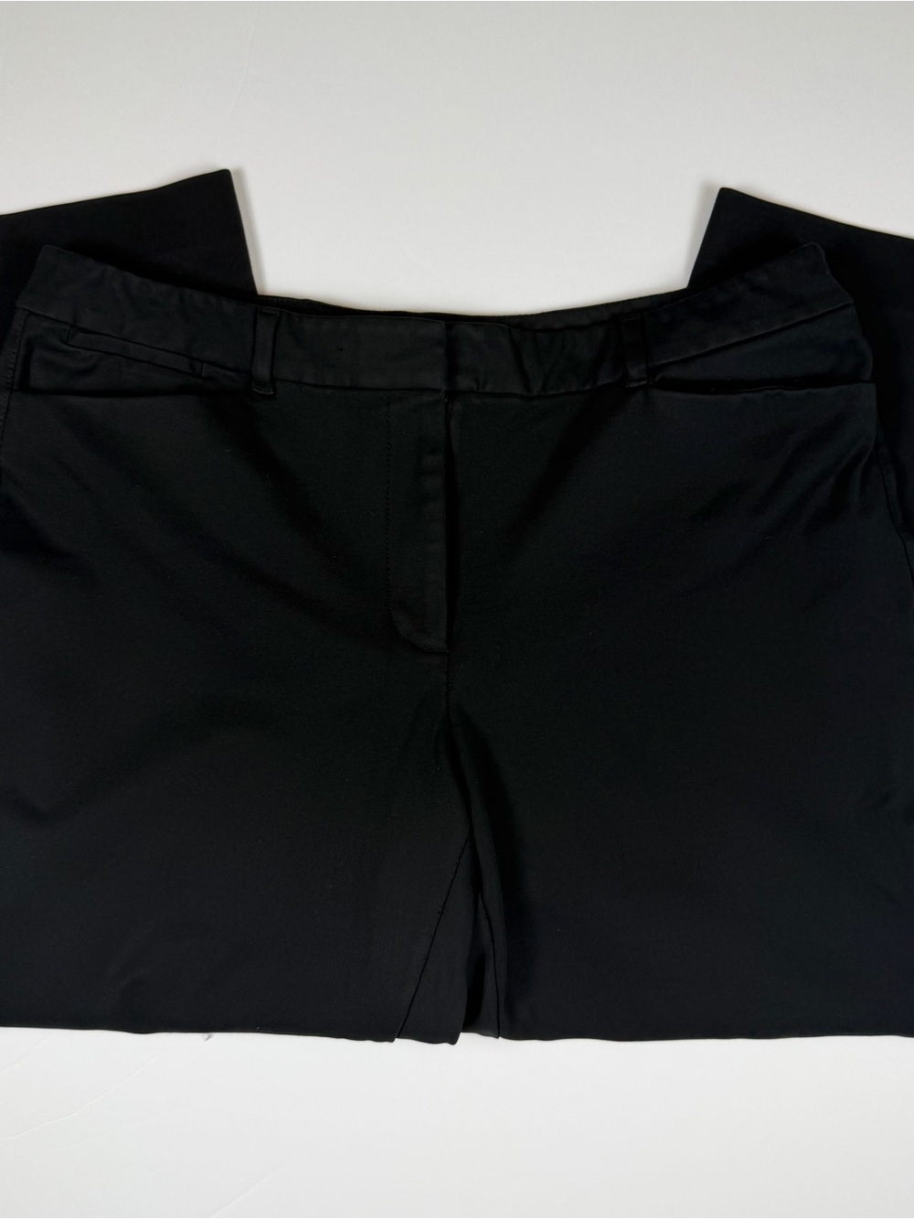 White House Black Market The Slim Ankle Pants Size 14 Black Stretch - Picture 3 of 9